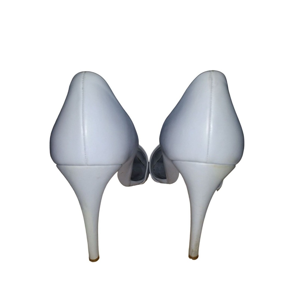 Vince D'Orsay Claire Paulette Pumps Sz 10 M Leather Woodsmoke Gray Designer - Picture 5 of 9